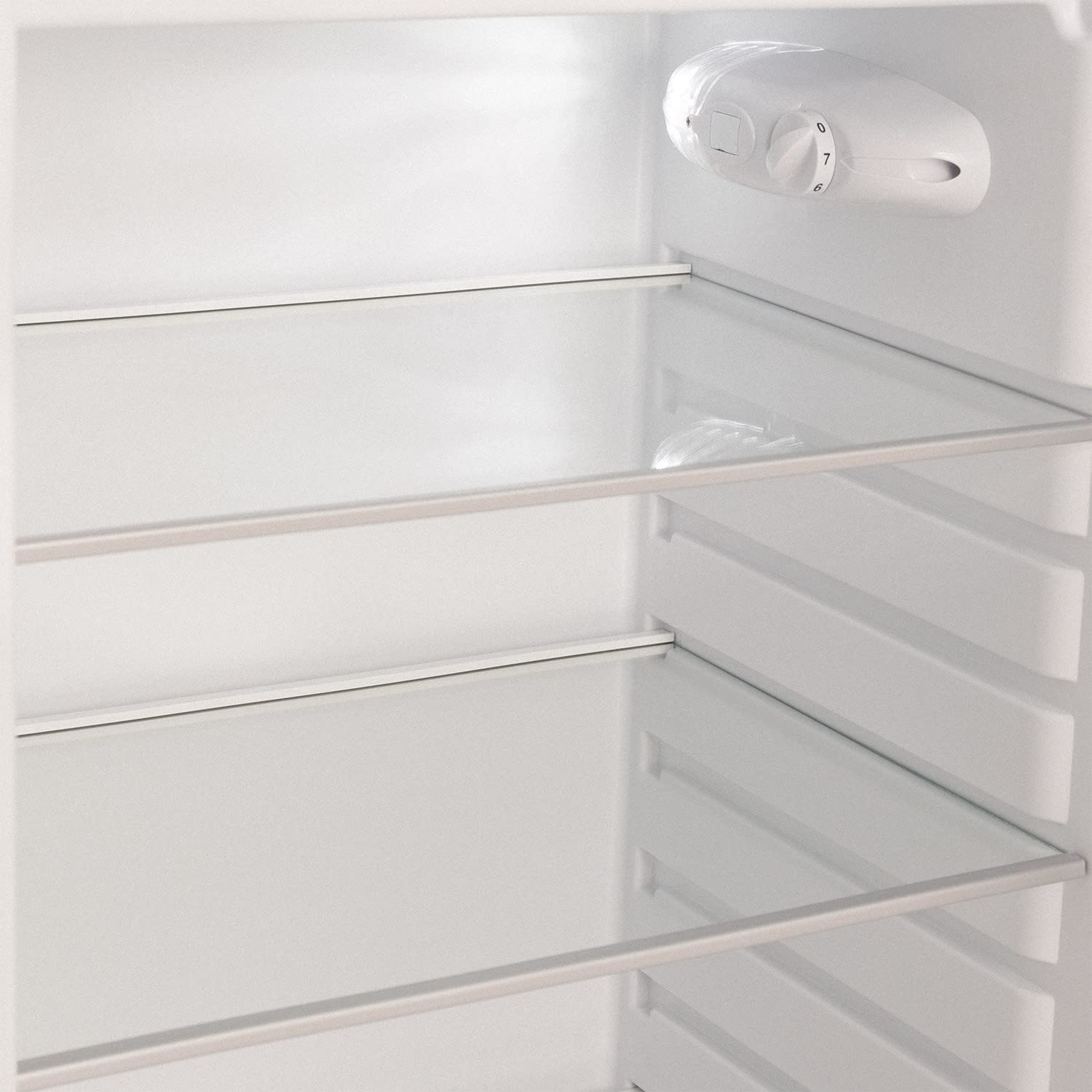 CREATE / RETRO FRIDGE 150 WOOD/Frigorífico blanco roto maneta madera con congelador 281L / 102W. bajo consumo. diseño vintage. 150cm. 3 estantes. regulador temperatura. botellero. 60x60x150cm — view 6