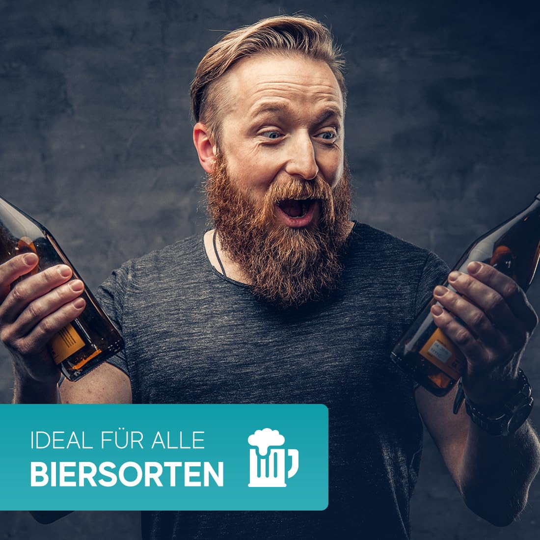 Leonardo - Bicchiere da birra con nome o testo a scelta, 0,5 l, con incisione, regalo personalizzato, motivo: birreria