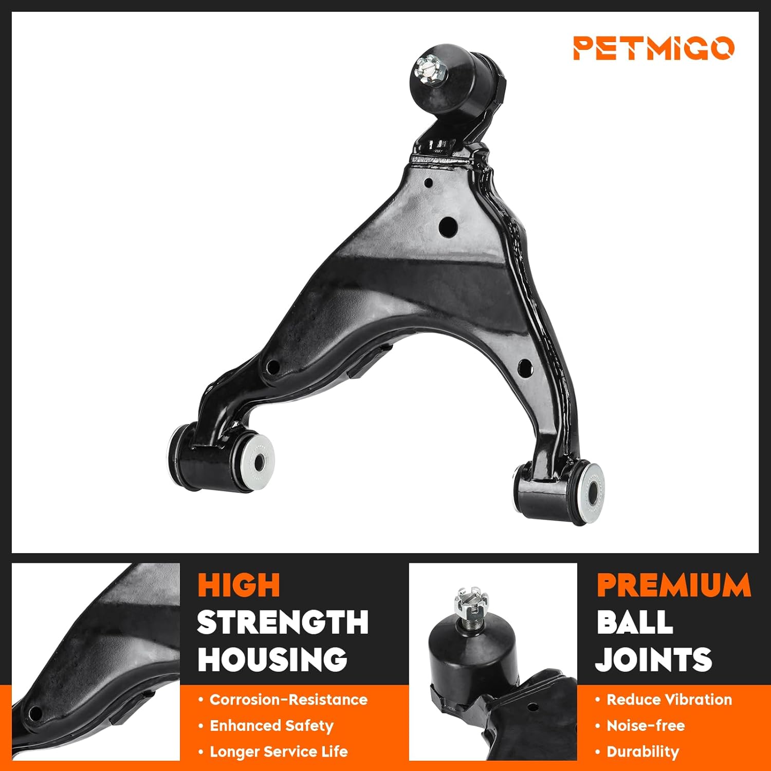 2 Pcs Front Lower Control Arms Suspension Kit Fit for Toyota Tacoma 2005-2014(Fits 4WD Base models; Fits RWD Pre Runner models), for Toyota Tacoma 2015, K621293 K621294