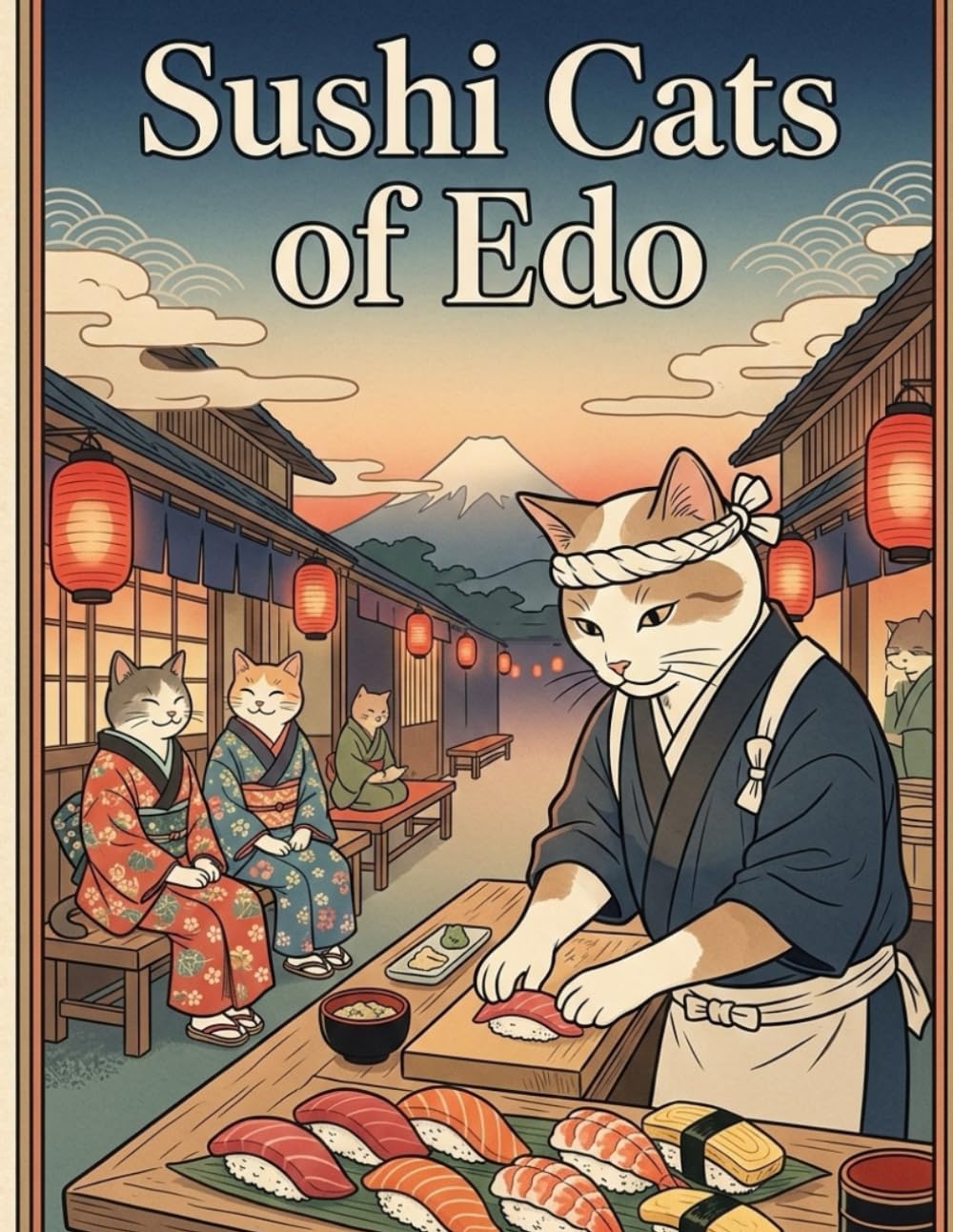 Sushi Cats of Edo: Where Adorable Cats Craft Edo’s Finest Sushi Playful Cats in a Timeless Japanese World