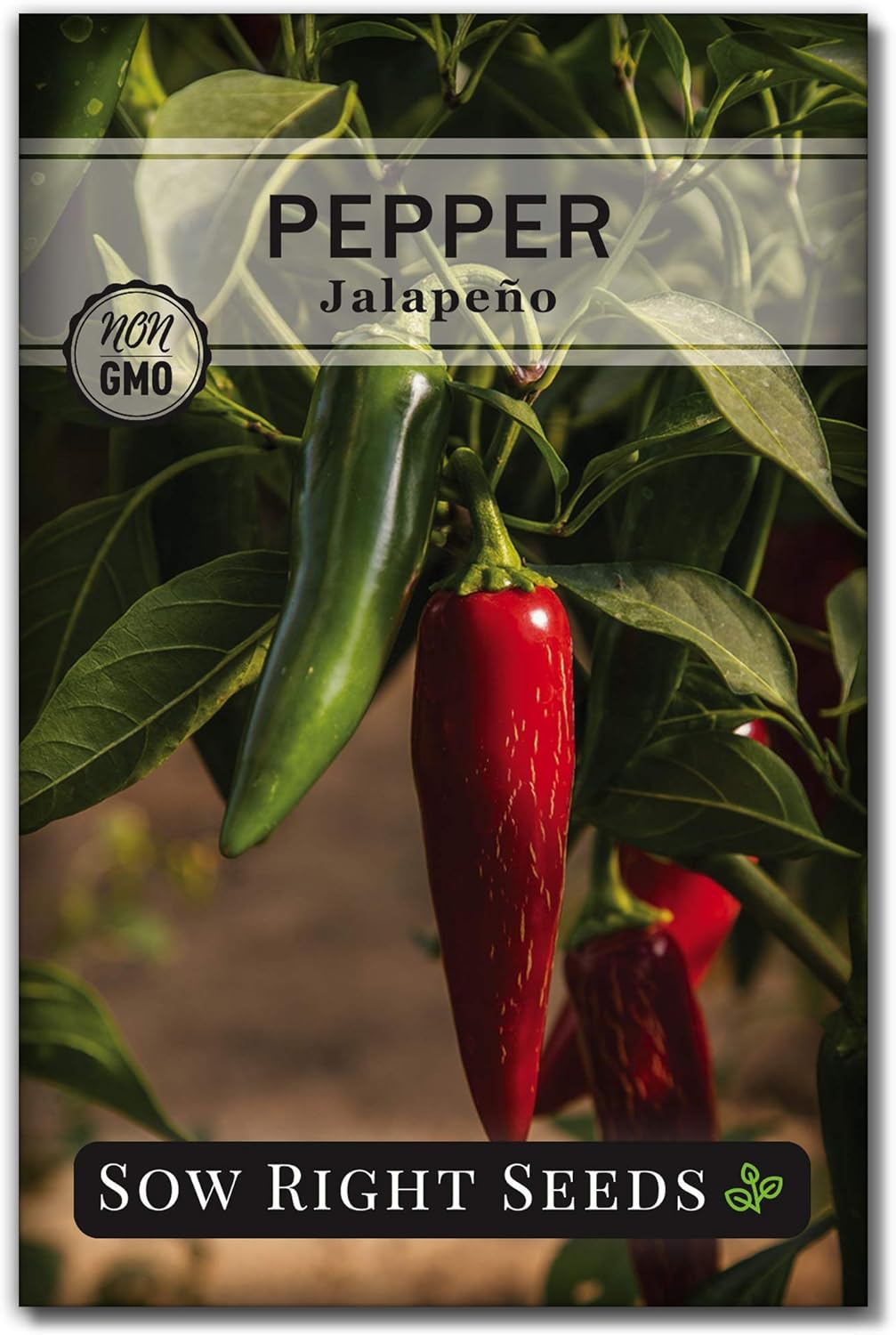 Sow Right Seeds - Pepper Seed Collection for Planting - Packets of Banana, Chocolate, Cayenne, California Wonder, Jalapeno, Poblano, and Serrano, Non-GMO Heirloom Seeds to Plant Home Vegetable Garden : Patio, Lawn & Garden