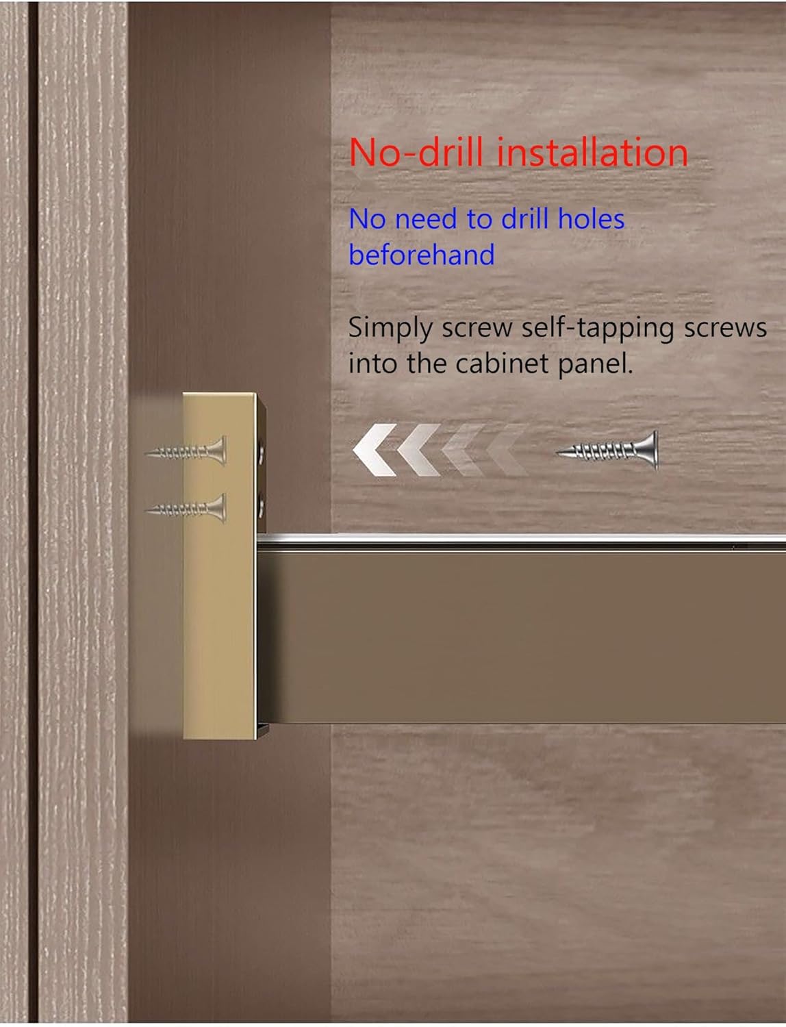 Aluminium Alloy Wardrobe Rod Wall,Closet Rods for Hanging Clothes, Clothes Hanging Bar, for Shower/Laundry Room(Silver,1.3m/4.3ft)