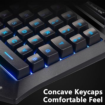 One Handed Gaming Keyboard 35 Keys One Handed Keyboard Slim USB Half Keyboards Gaming Keypad Mechanical Keyboards Small Mini RGB Backlight Key Board