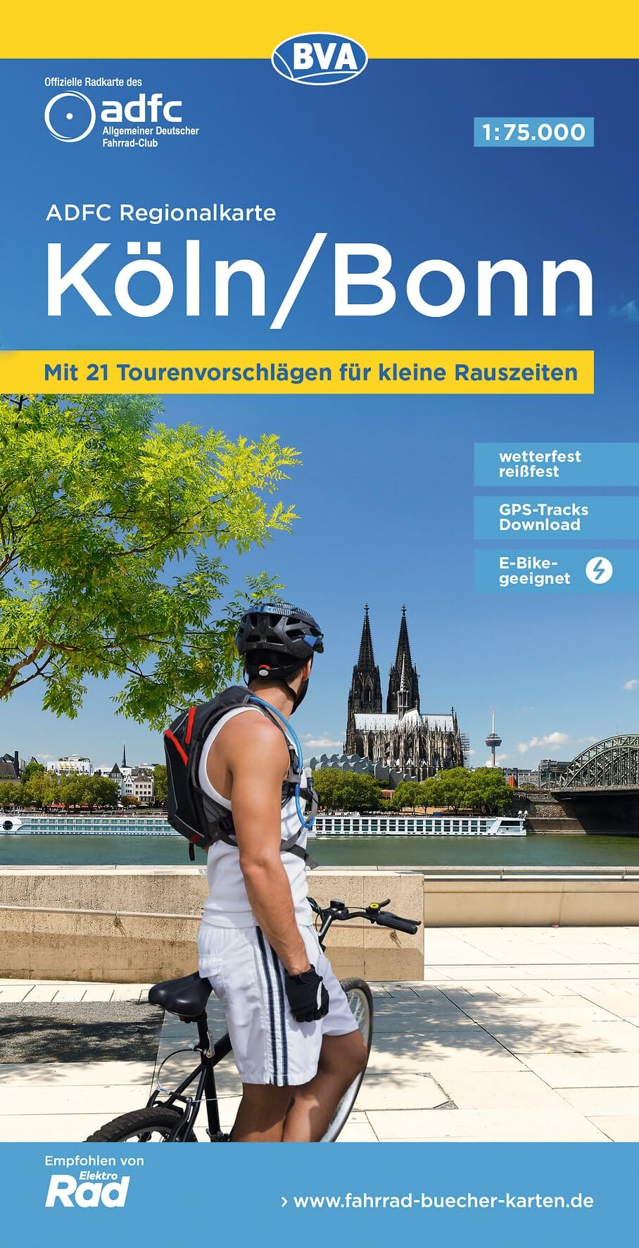 Köln / Bonn cycling map (Regionalkarte)