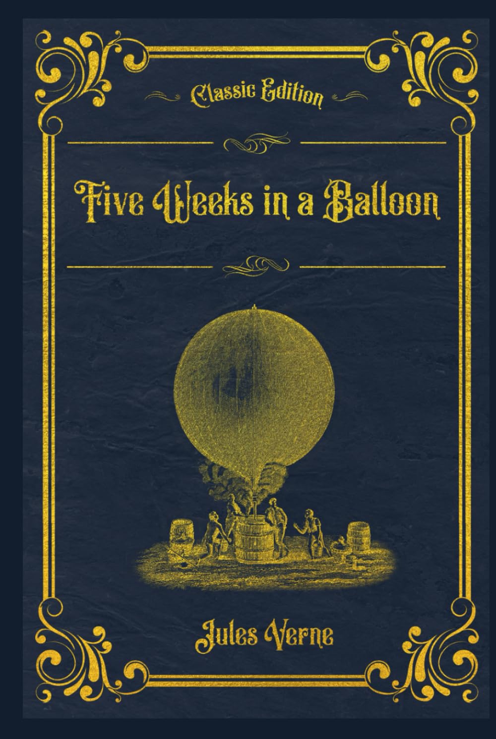 Five Weeks in a Balloon: With original illustrations - annotated