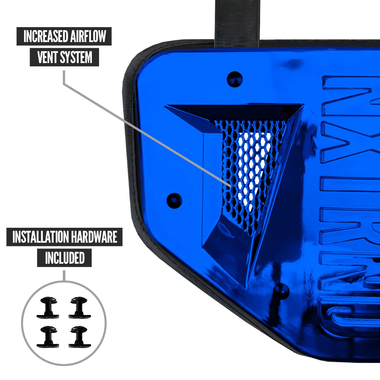 Nxtrnd - Placa trasera de fútbol profesional para hombreras (cromo, adulto)