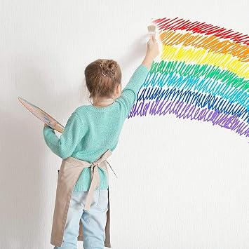 AEE® 3'lü Boya Badana Kestirme Fırçası – 2,5/4,5/6,5 cm – Ergonomik Saplı – Duvar Kenar Köşe Kapı Korkuluk Resim Aktivite