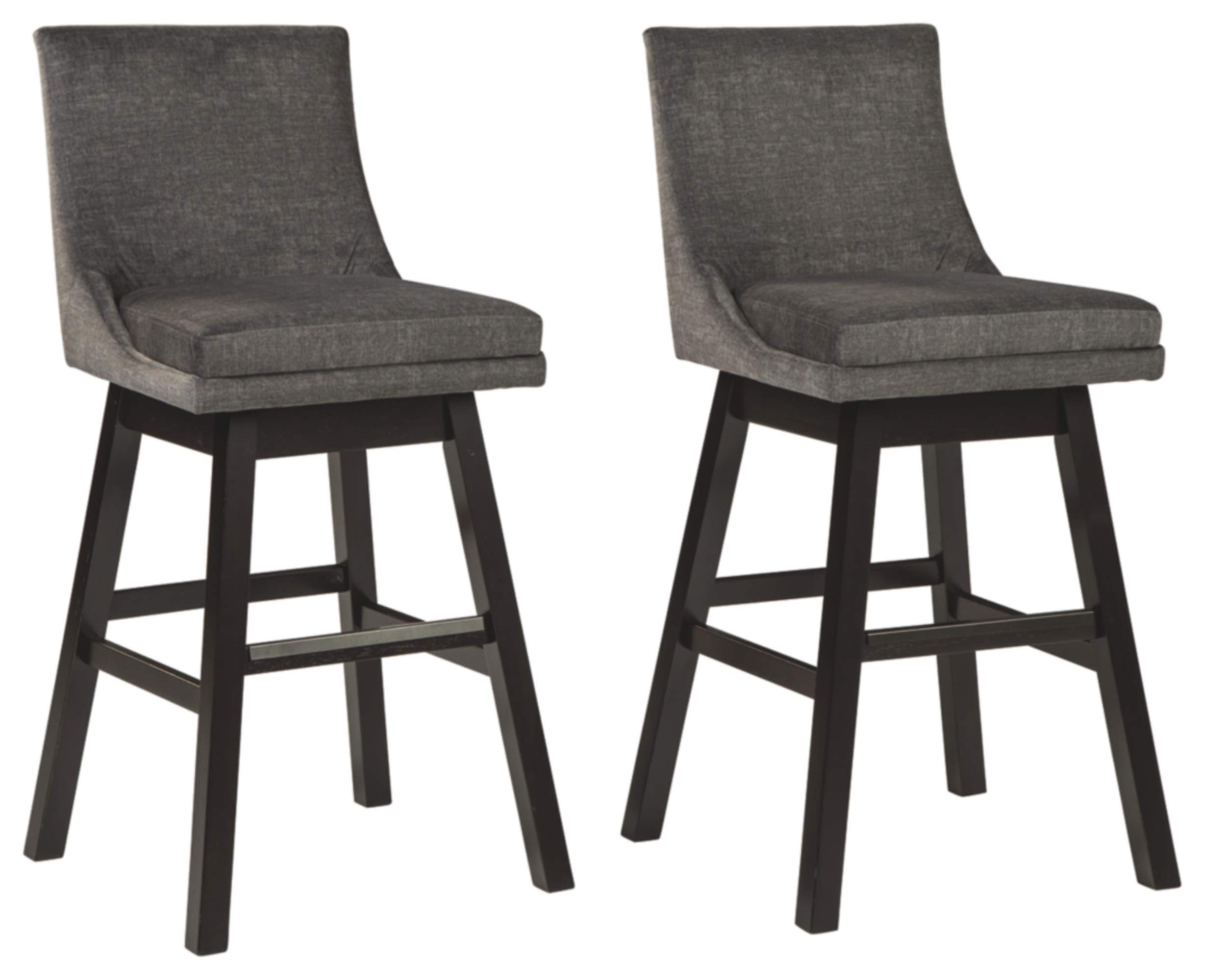 Signature Design by Ashley Tallenger 30" Upholstered Pub Height Bar Stool, 2 Count, Gray