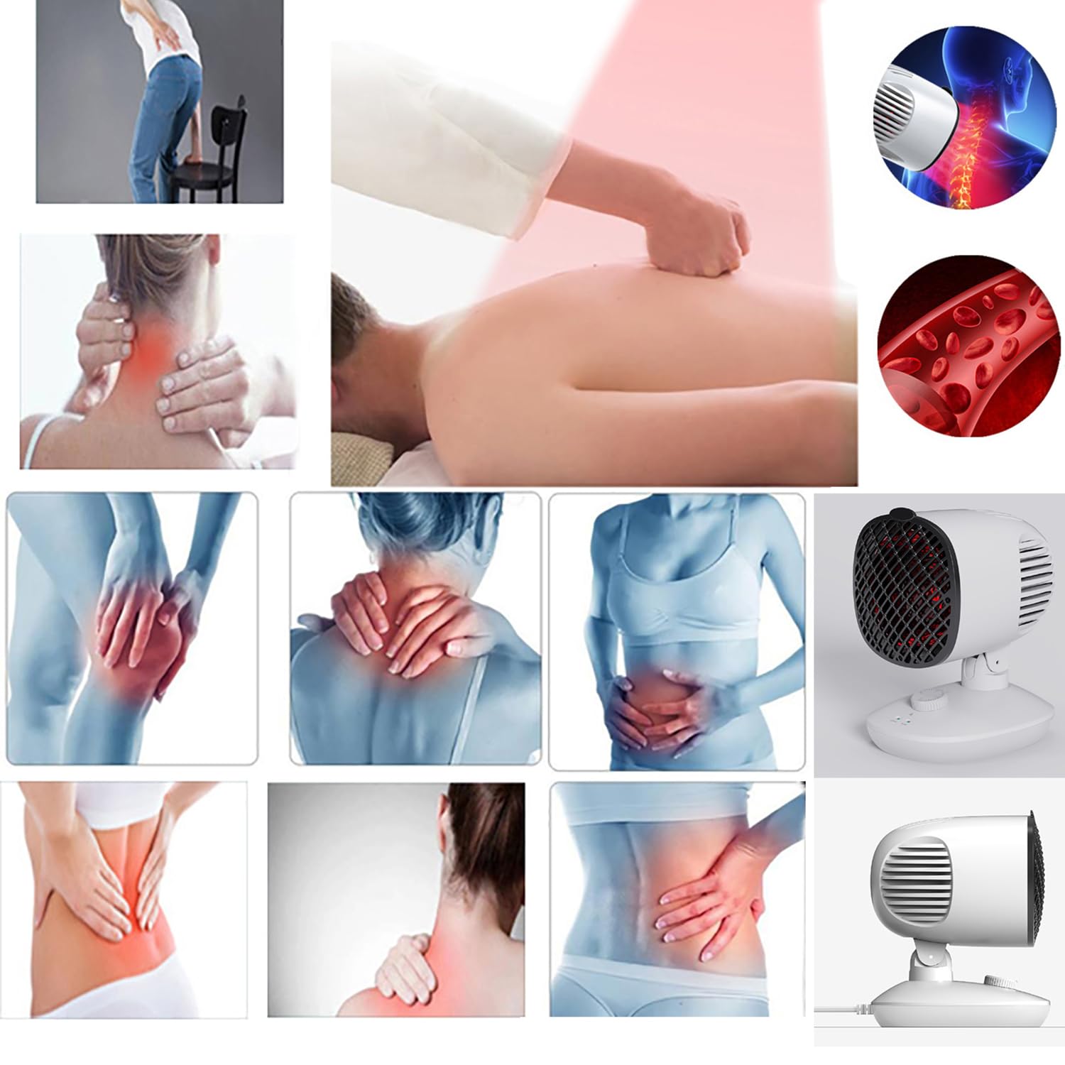 Lampada infrarossi, lampada infrarossi medicale, Lampada Fisioterapia a Raggi Infrarossi per Migliorare Il Benessere, per terapia del calore Sport Muscolo Dolore