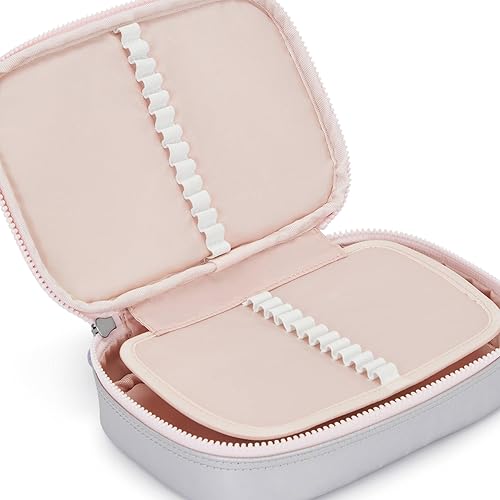 Vista 164 de Kipling - Estuche impreso para 100 bolígrafos para mujer, accesorios de organización, suministros de arte, maquillaje, organizador de viaje Aqua