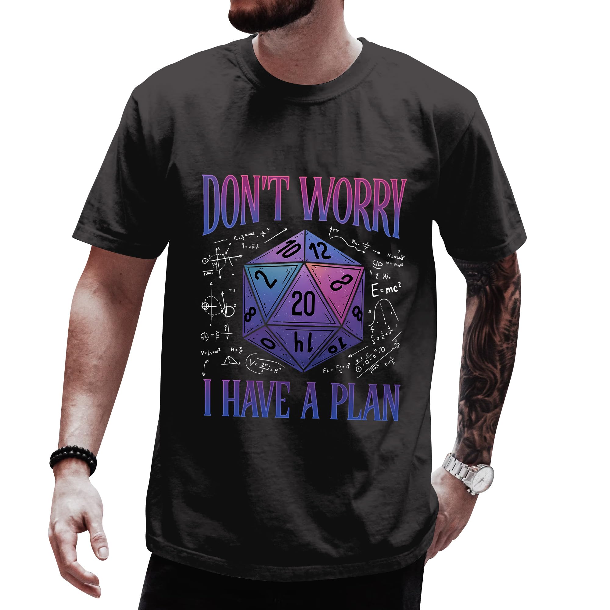 Dont Worry I Have A Plan Shirt for Men - Board Game Shirts - Dungeon Daddy Tshirt -