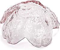 Vista 5 de ZEAYEA Juego de 16 platos de vidrio para salsa de soja, cuencos de inmersión rosa con forma de Sakura, platos pequeños para condimentos, platos