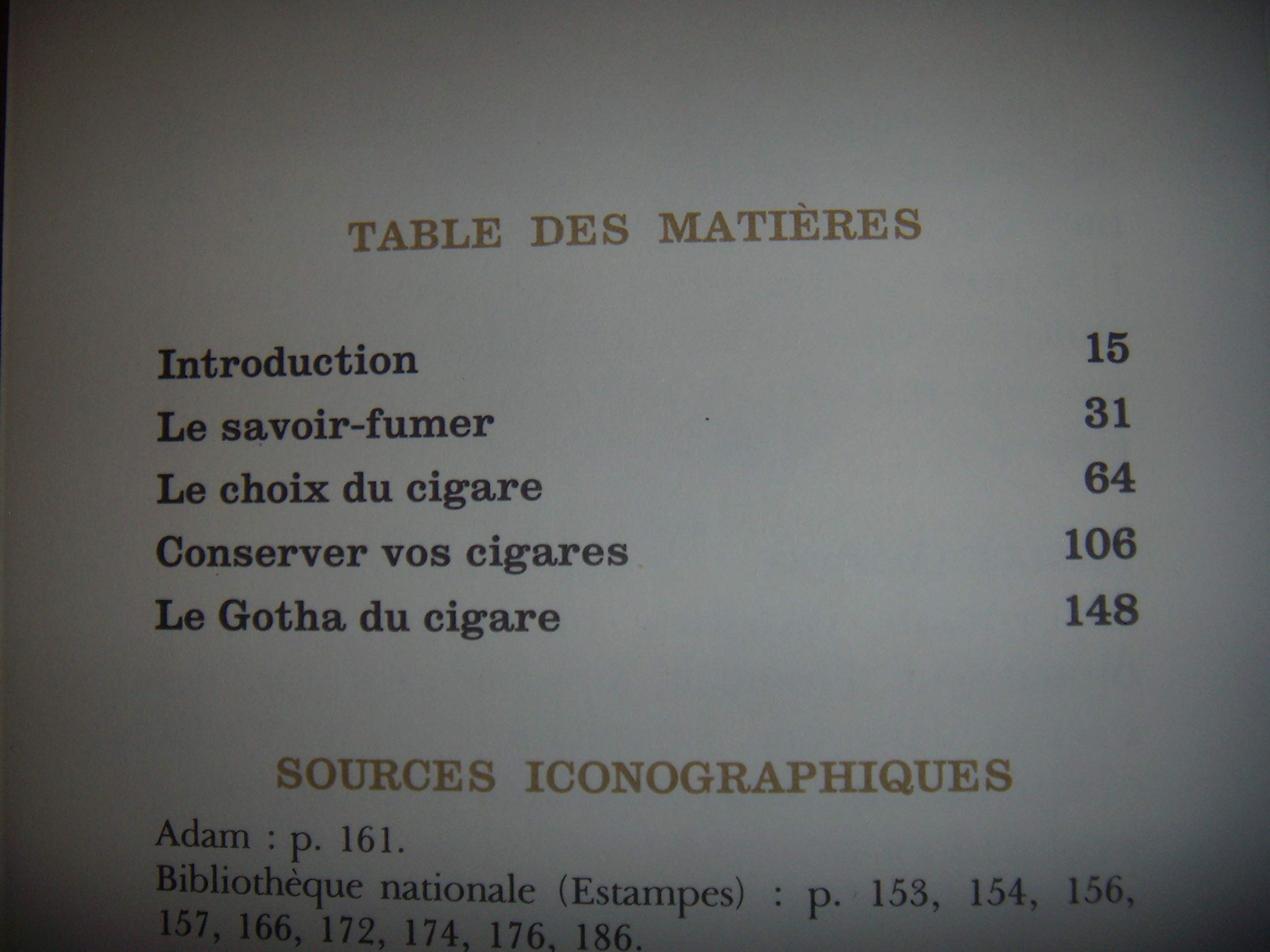 LIVRE DU CONNAISSEUR DE CIGARE