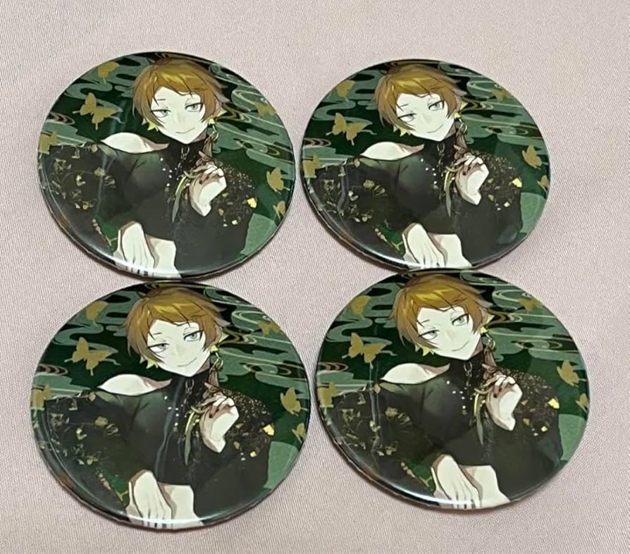 うらたぬき デンジャビ 缶バッジ うらたぬき デンジャビ 缶バッチ うらたぬき 百花繚乱