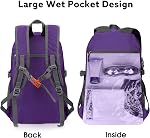 G4Free 40L Sac à dos de randonnée léger, sac à dos imperméable