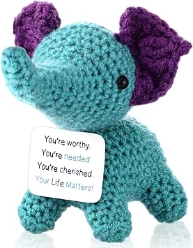 Soulchen Suicide Awareness Gifts Suicide Prevention Elephant Crochet Animal