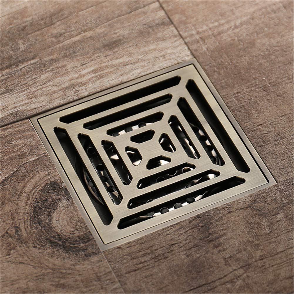 Buy YQGOO Floor Drainage, Square Copper Floor Drain Rustproof Bathroom