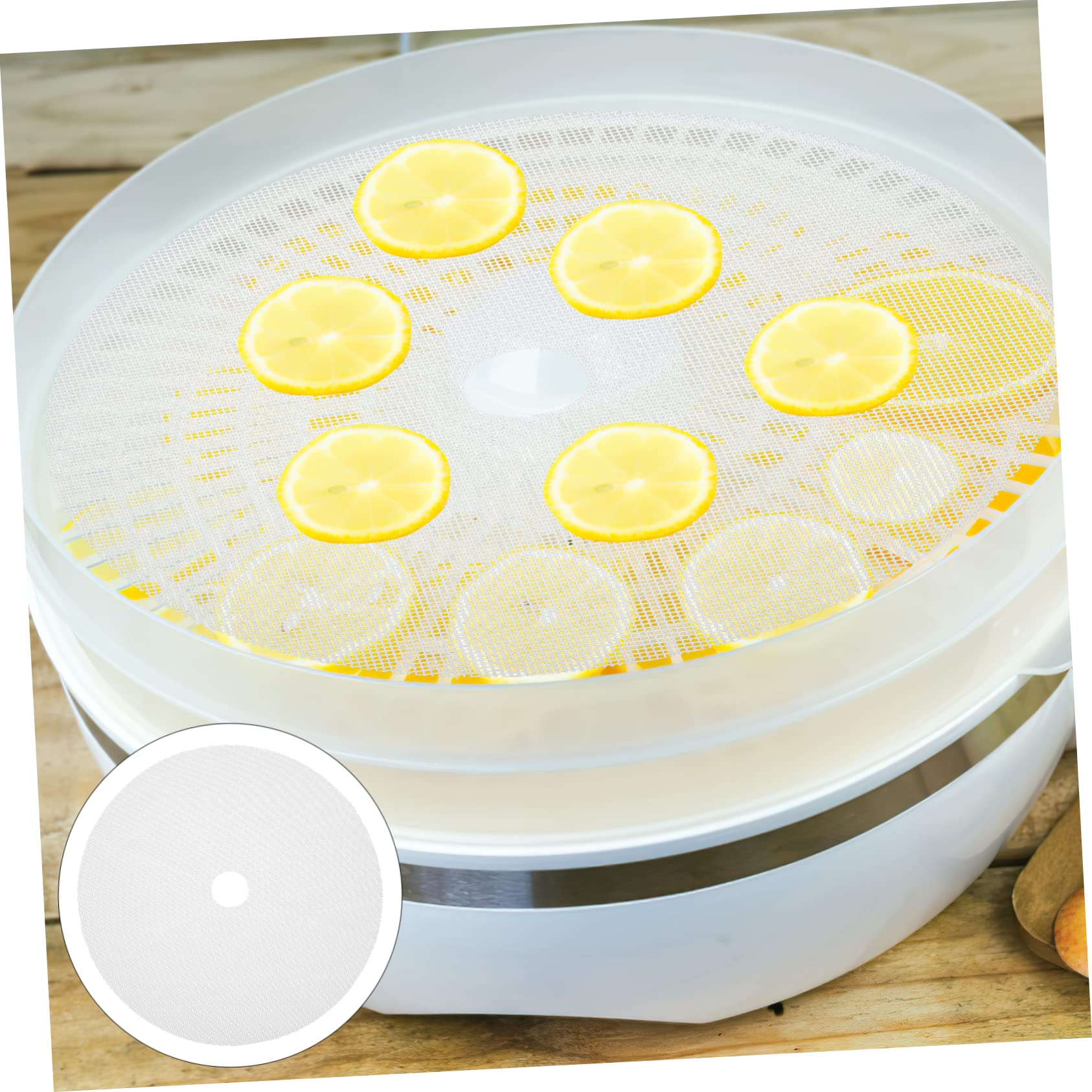 BEBEMOKO Dörrfolien Aus Silikon – 3 Stück, Rund, Wiederverwendbar, Für Obst, Gemüse, Jerky