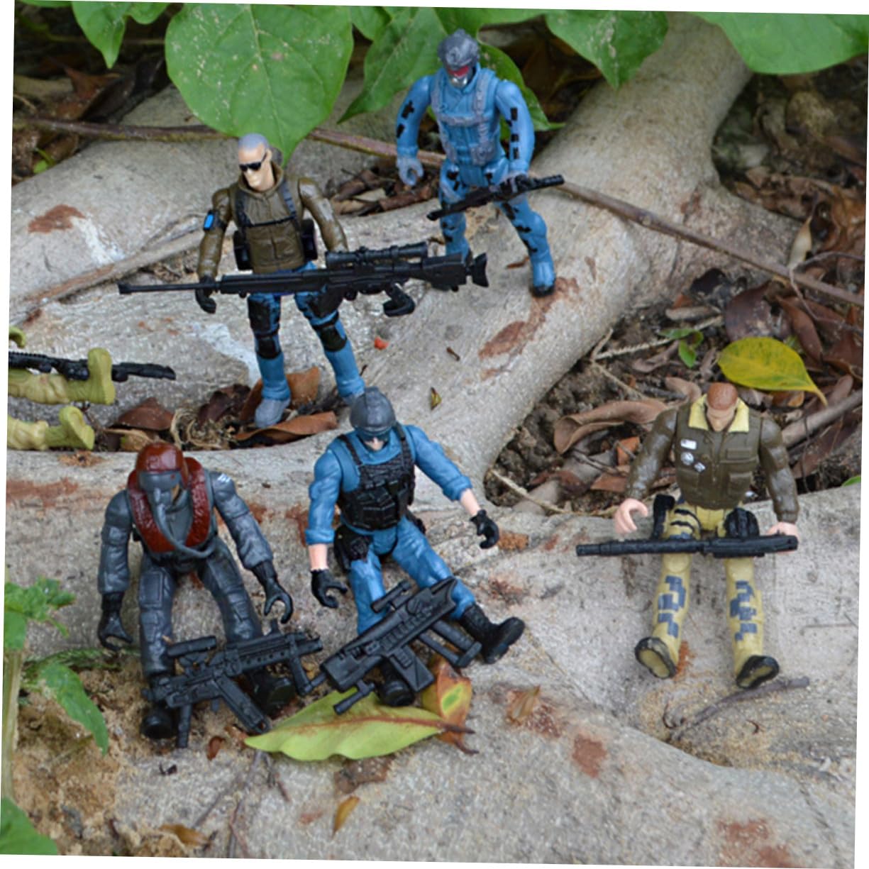 SUPVOX Figurina Soldato Militare Flessibile in Plastica 10 Cm | Riproduzione Simulata, Aspetto Realistico, per Ragazzo Ragazza, Interazione Genitore-figlio, Tema Zombie Stile Casuale