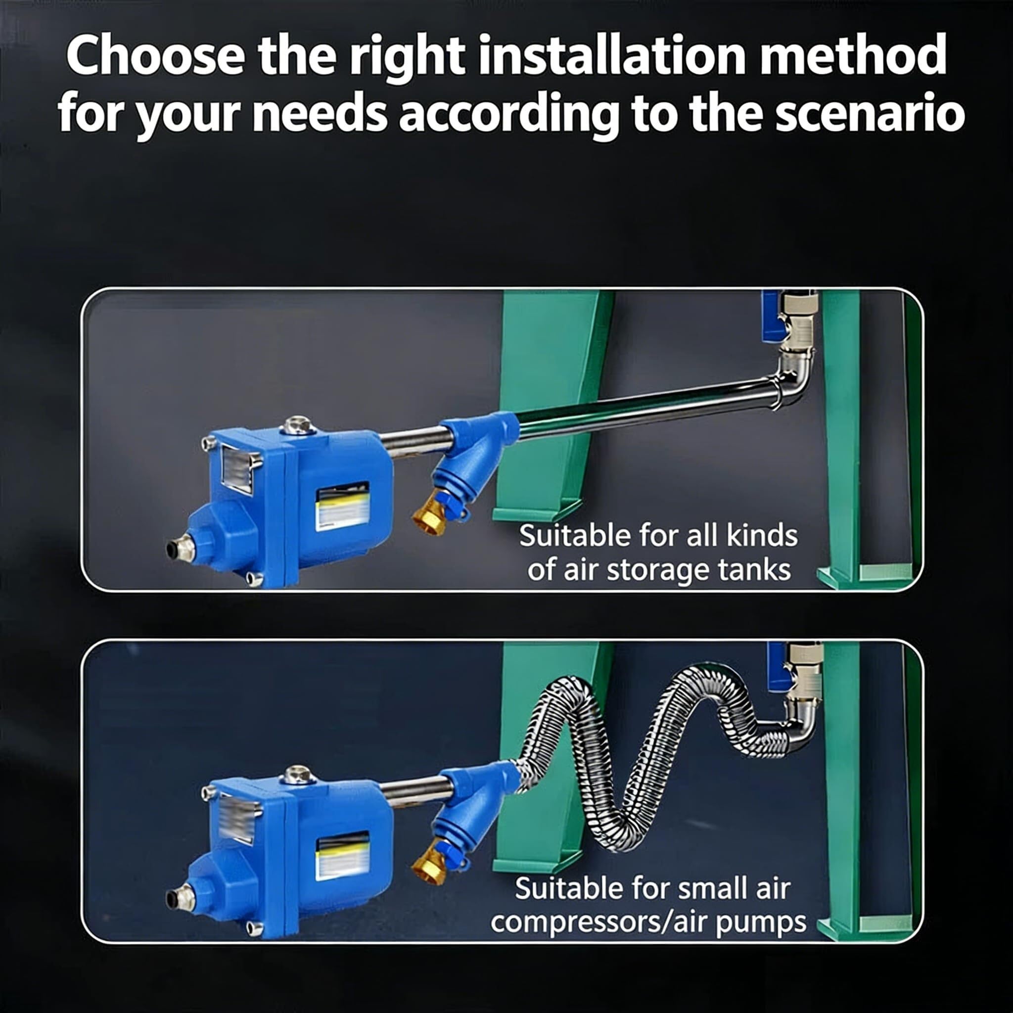 Válvula de drenaje automática sin pérdida de aire, 1,6 mpa for compresor, drenaje completo de condensado (1/2"), rápido y eficiente(20)