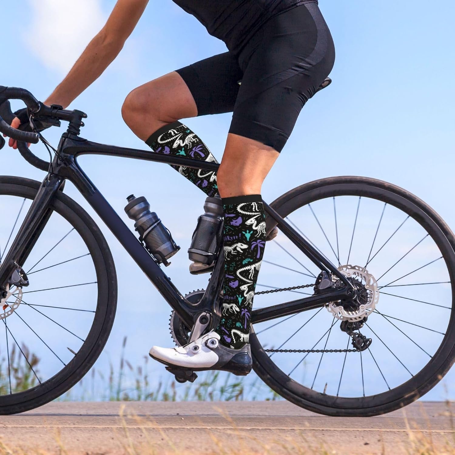 Compression Socks For Women & Men Circulation 15-20 Mmhg Knee High Best Support For Travel Running Athletic - Image 3