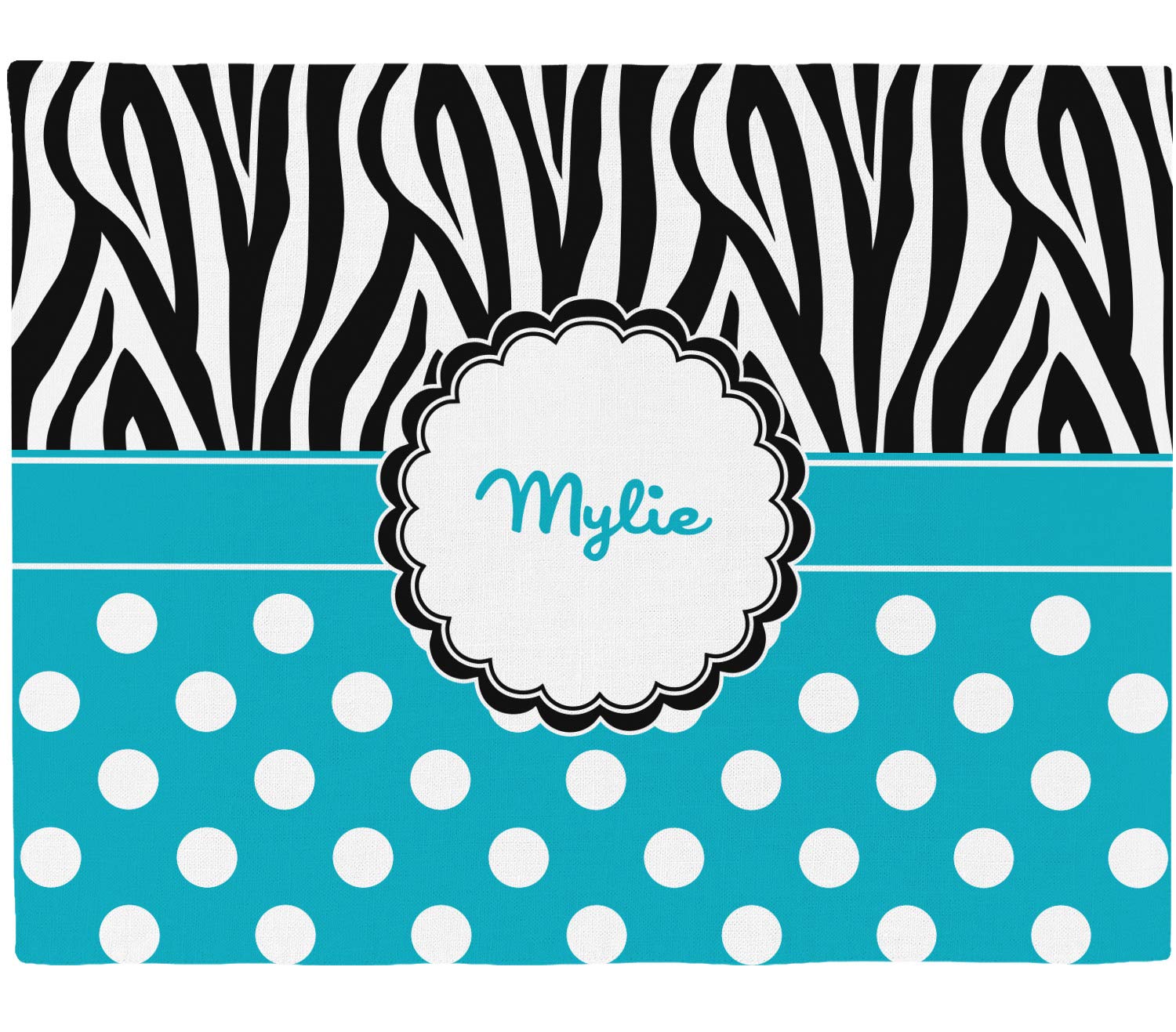 Dots & Zebra Placemat (Fabric) (Personalized)