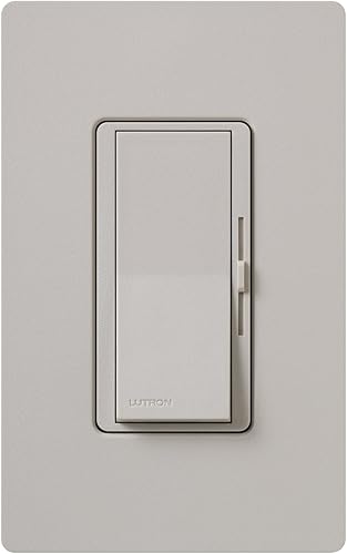 Miniatura 2 de Lutron Control de ventilador Diva de 3 velocidades, un polo3 vías, DVSCFSQ-F-TP, gris pardo