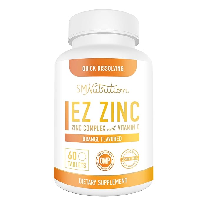 Buy EZ Zinc Chewable Tablets Plus Vitamin C 25mg of Zinc Per Serving