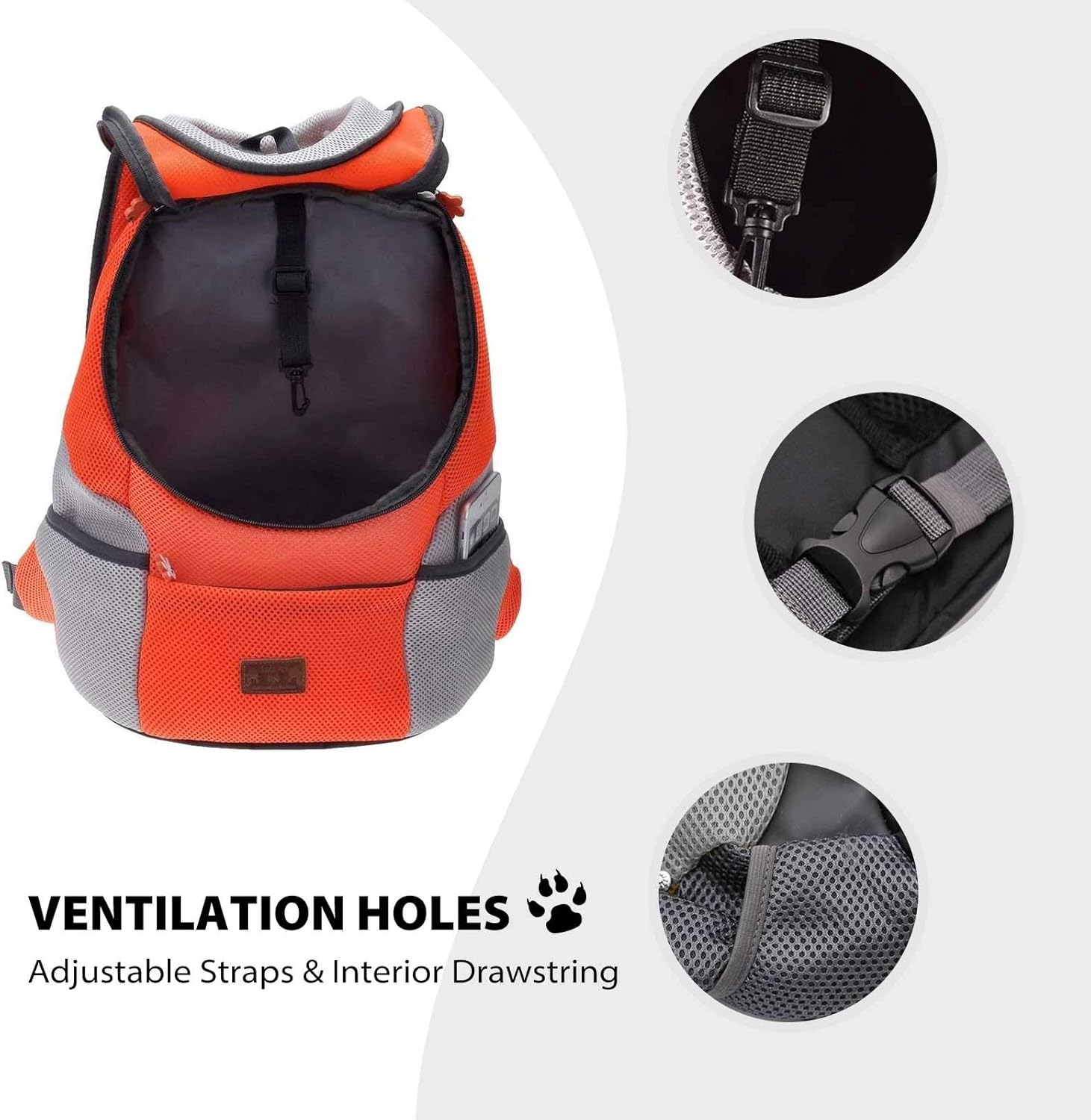 PETCUTE Pet Carrier Backpack Dog Travel Backpack Pet Carrying bag for