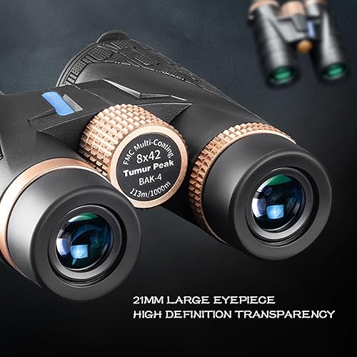 Miniatura 5 de Prismáticos de 0.315 x 1.654 in, oculares grandes impermeables para observación de aves, prisma BAK4 para observación de aves, caza, senderismo,
