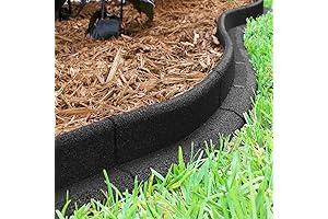 3" x 48" No Dig Eco Border Rubber Edging For Landscaping Pack of 6