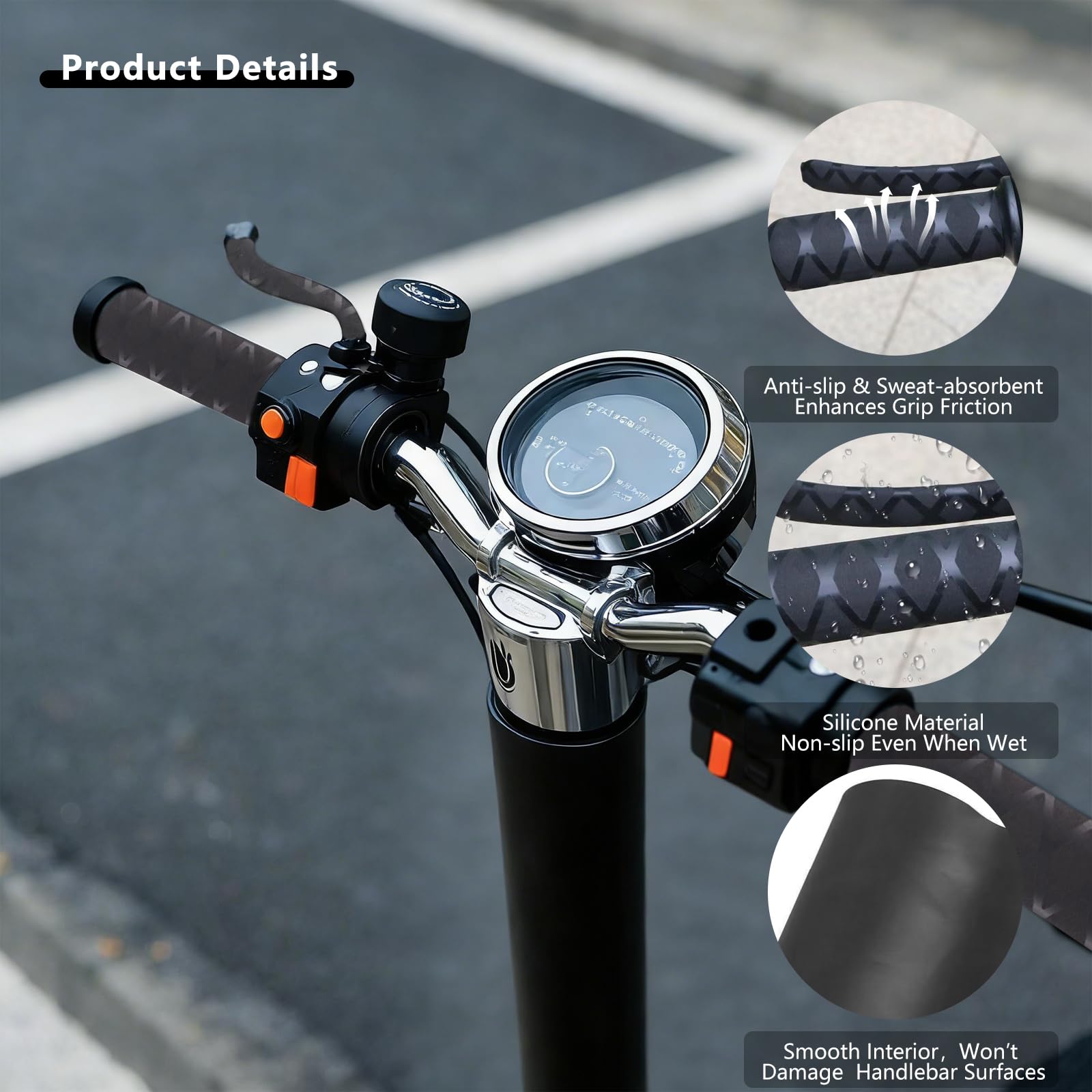 Copertura Universale Termorestringente per Manopole e Comandi Riscaldati – 2 Paia, Adatta a Moto, Biciclette, Attrezzi e Altro