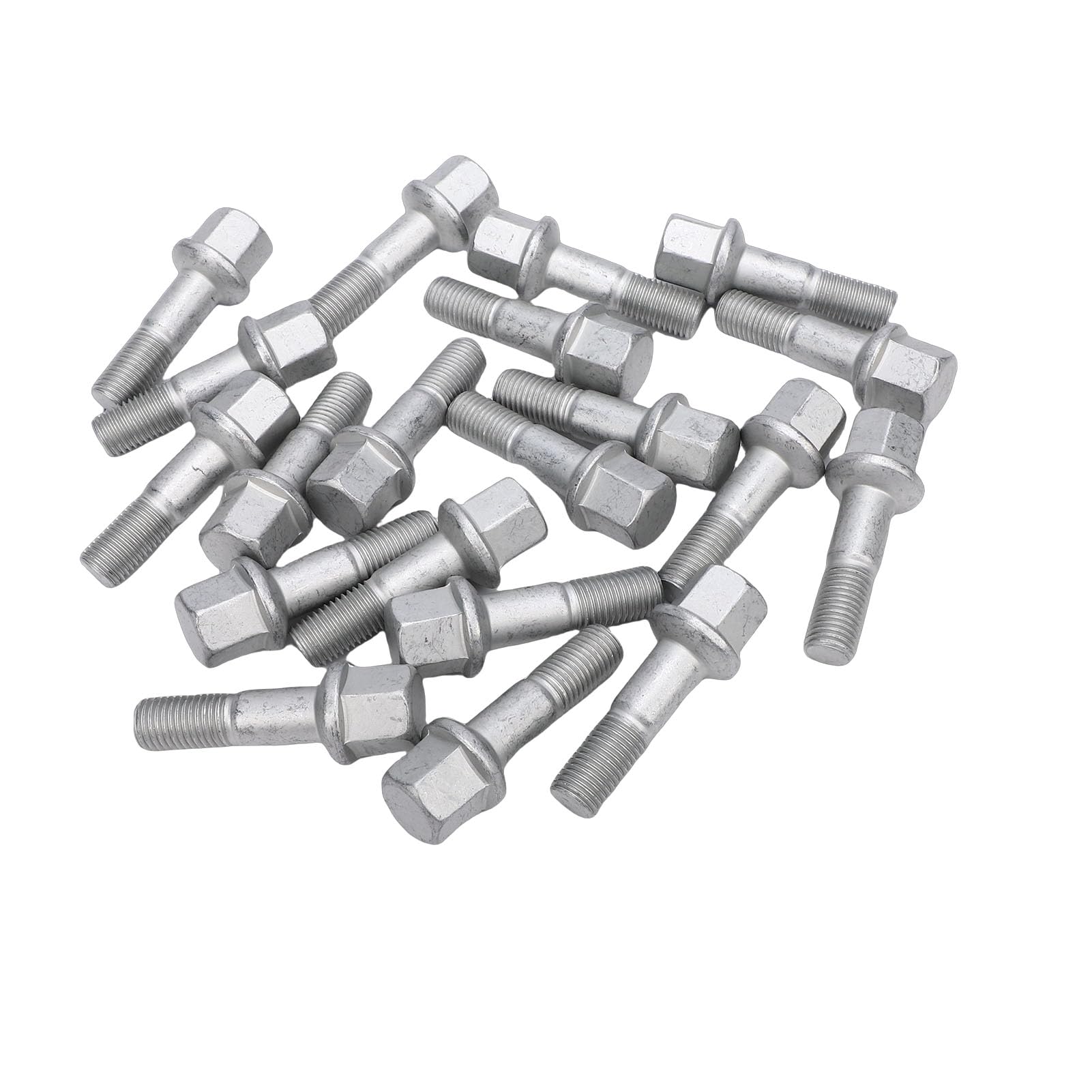 Generic Śruba Piasty Koła, Zamiennik dla 190E 1986 1987, 300CE 1990 1993, M12x1,5x40 Stalowe śruby z łbem Kulowym, 20 Sztuk/zestaw, OEM A0009904807, z doskonałą kompatybilnością, dla