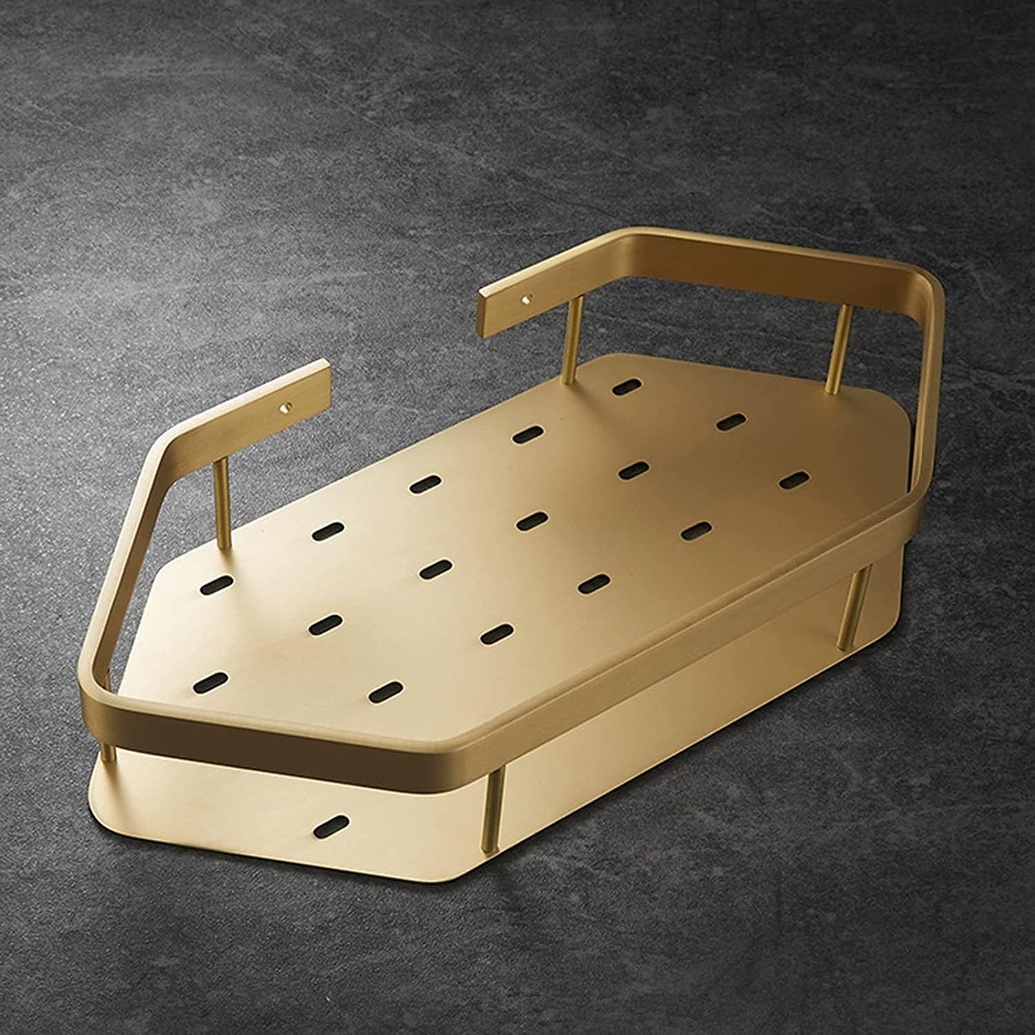 Mensole Bagno Mensola Portaoggetti per Doccia A Parete con Scarico Rapido per Organizer per per Dormitorio da Cucina Accessori(A,2pcs)