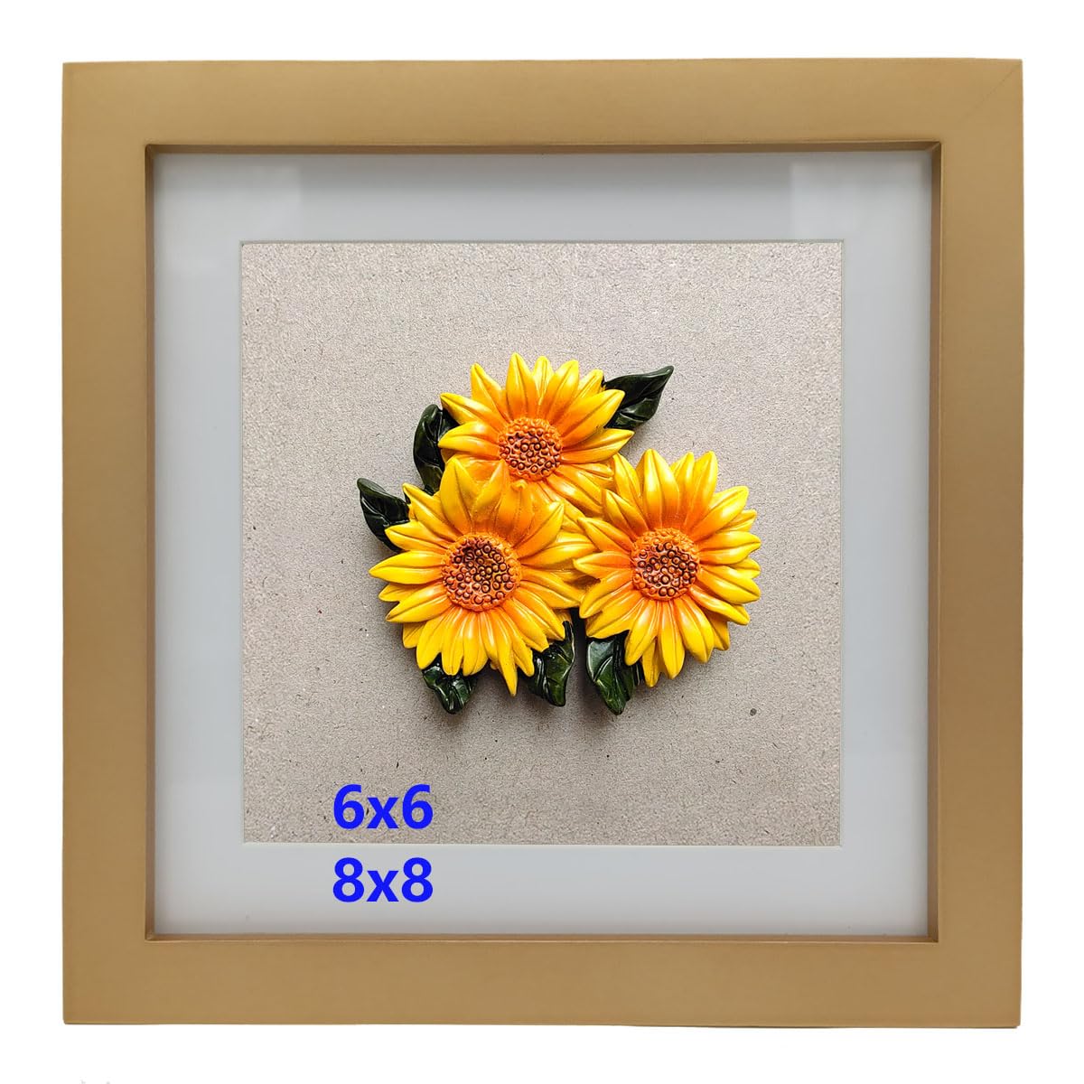 Amazon.com: ZXT-parts 8x8 Picture Frame Wood with Mat 6x6 Opening