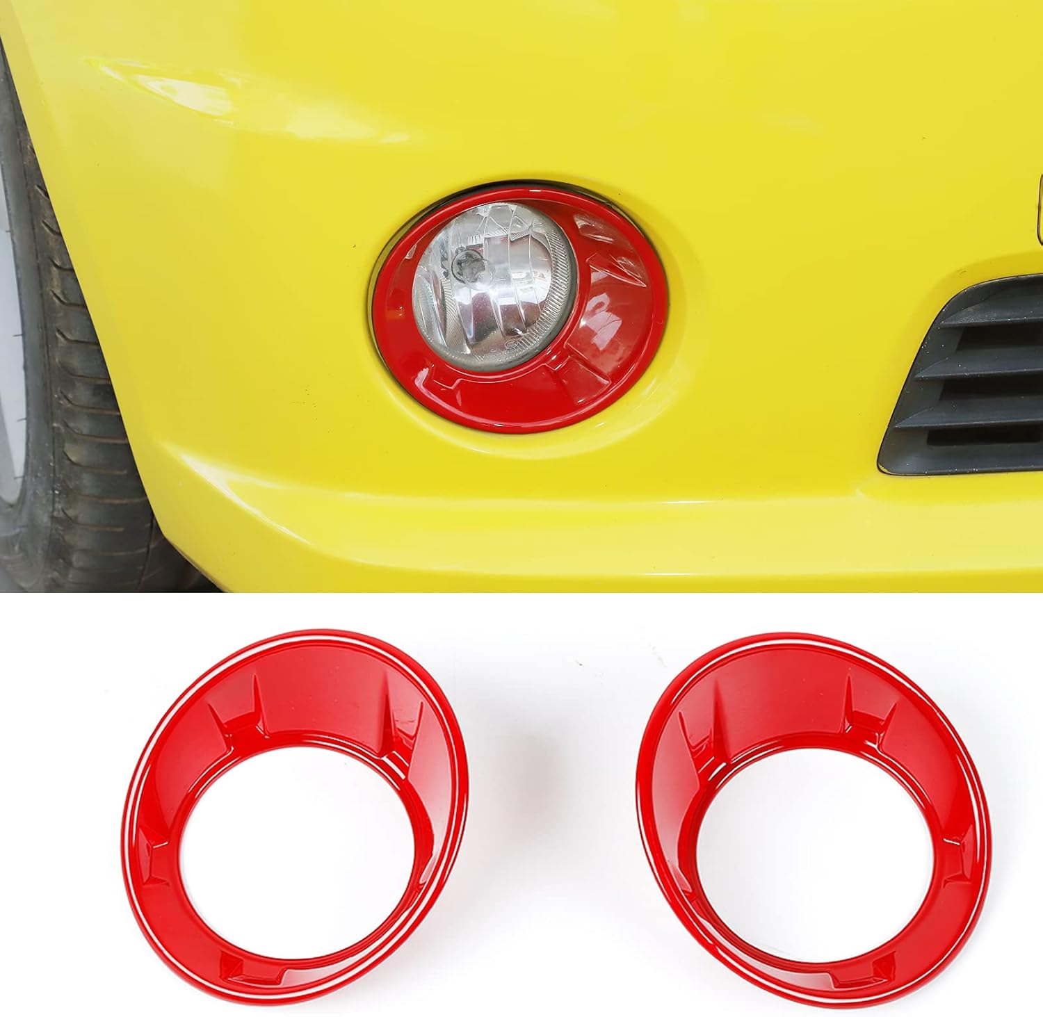 Hoolcar Front Fog Lights Cover Fog Lamp Frame Trim