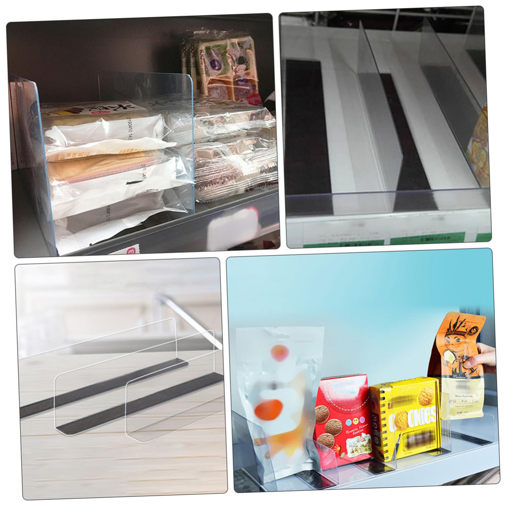 MAGICLULU 20 separatori magnetici per scaffali, per il negozio, organizer per borse per armadio, cassetti, pareti divisorie