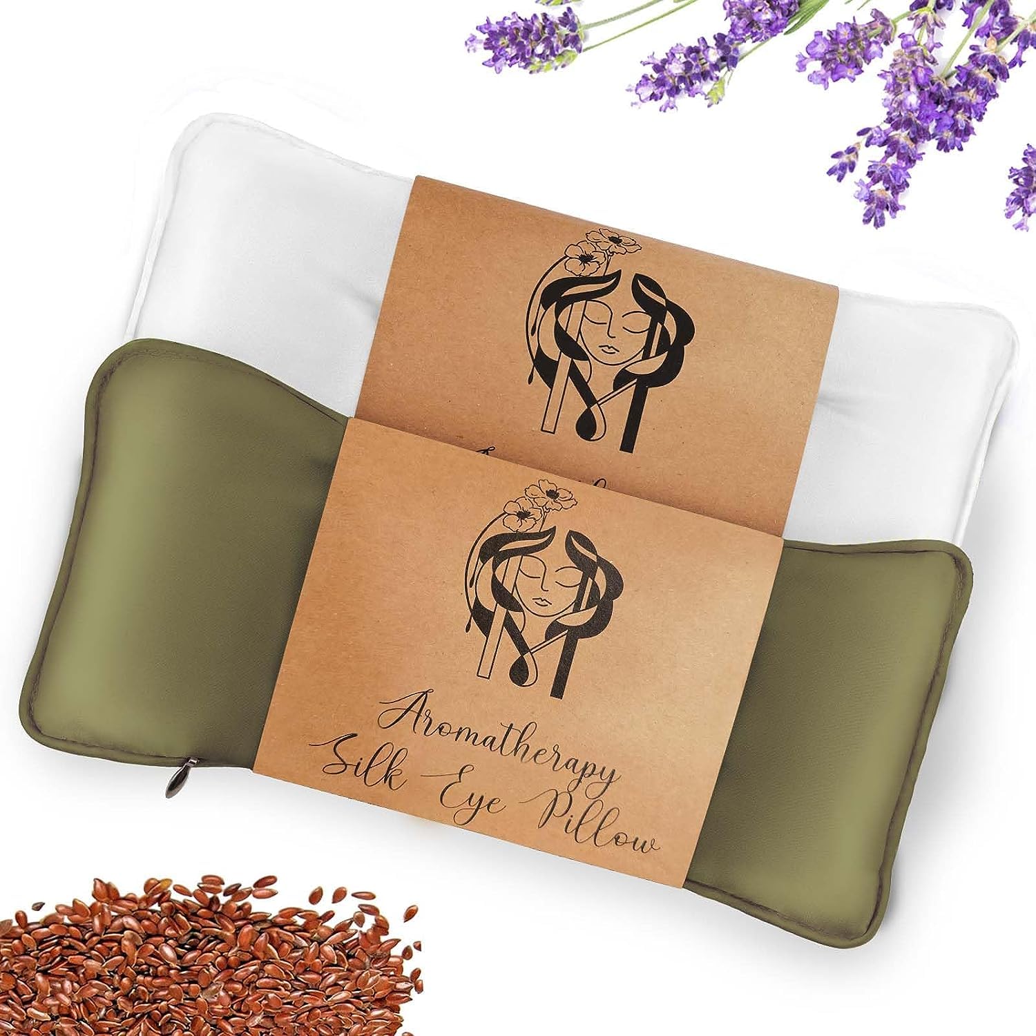 Hihealer Silk Eye Mask Set of 2 Lavender Weighted for Sleeping, Yoga, Spa, Meditation, Wet...