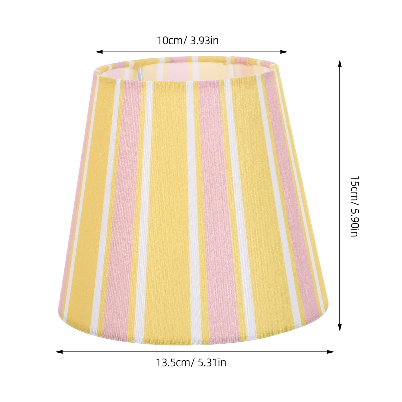 Paralume in Tessuto Strisce Paralume Piccolo Campana Copertura per Lampada da Tavolo Design Moderno per Interni Arredo per Camere da Letto e Soggiorni