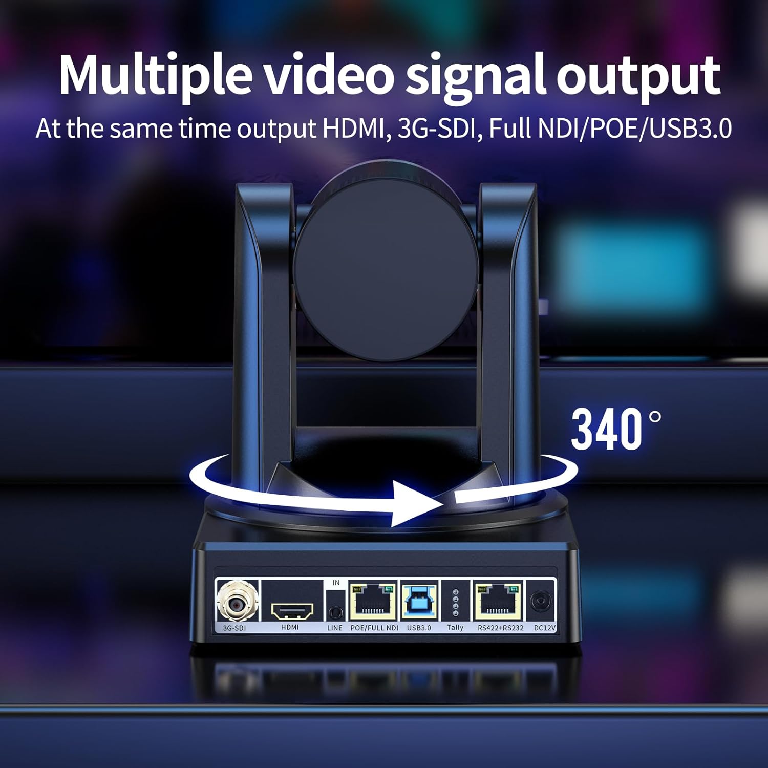 Full NDI Camera 20X Optical Zoom PTZ Camera with HDMI/SDI/USB3.0/POE IP HD 1080p60 for Live Streaming,Video Conferencing and Church Events, Compatible with vMix/Zoom/OBS(Full NDI Non-HX2 HX3) 5 7115s2c0jsL. AC SL1500