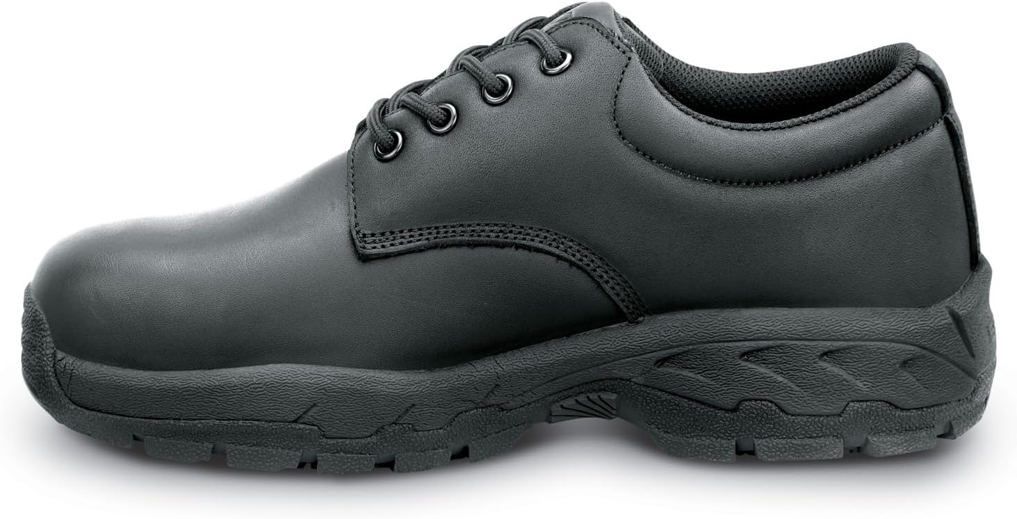 SR Max Rockledge, Men's, Black, Oxford Style, Steel Toe, EH, Slip Resistant Work Shoe