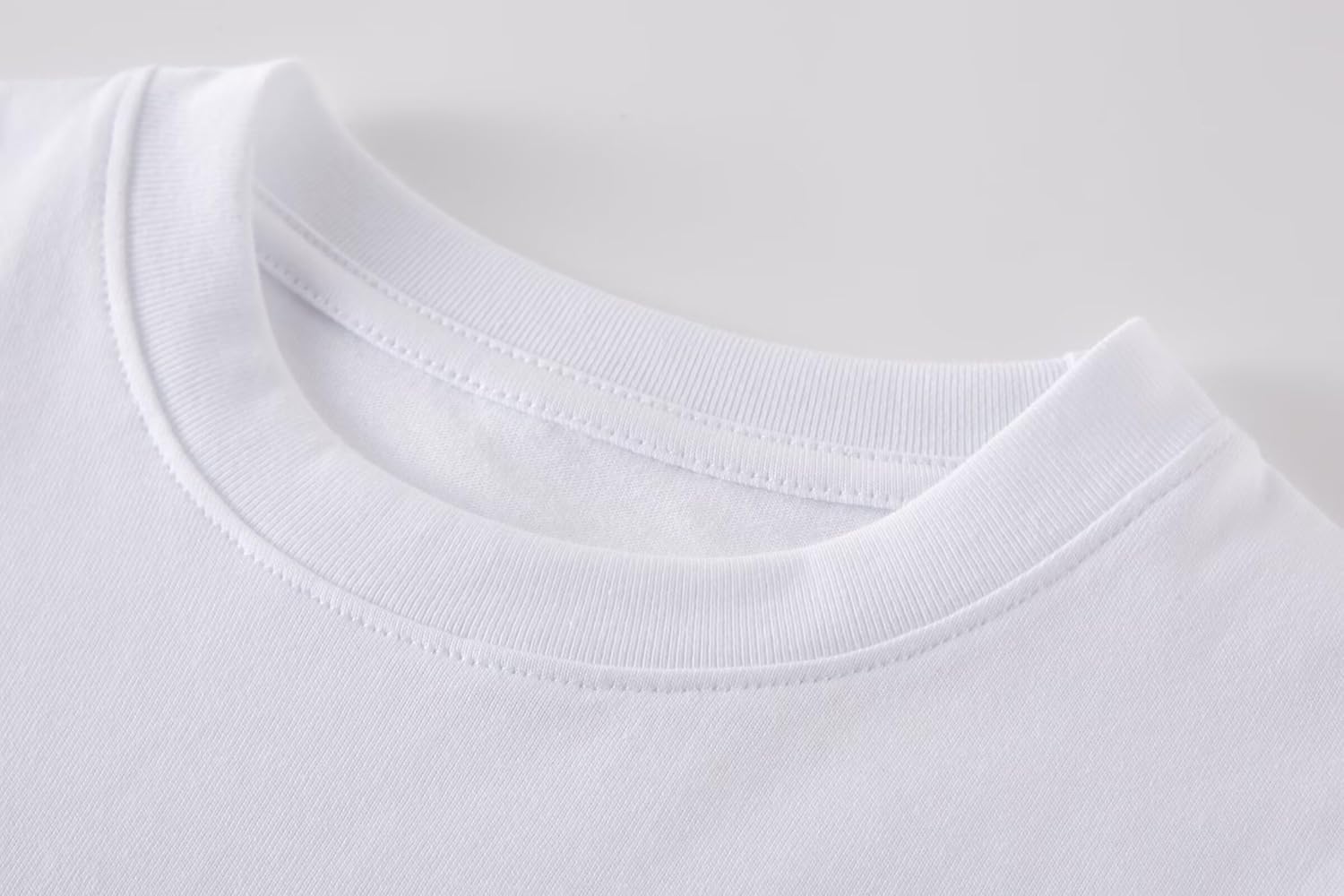 Huata Boys Girls T-Shirt Basic Basic Short Sleeve Crewneck Girls Tee 2 Packs - Image 5