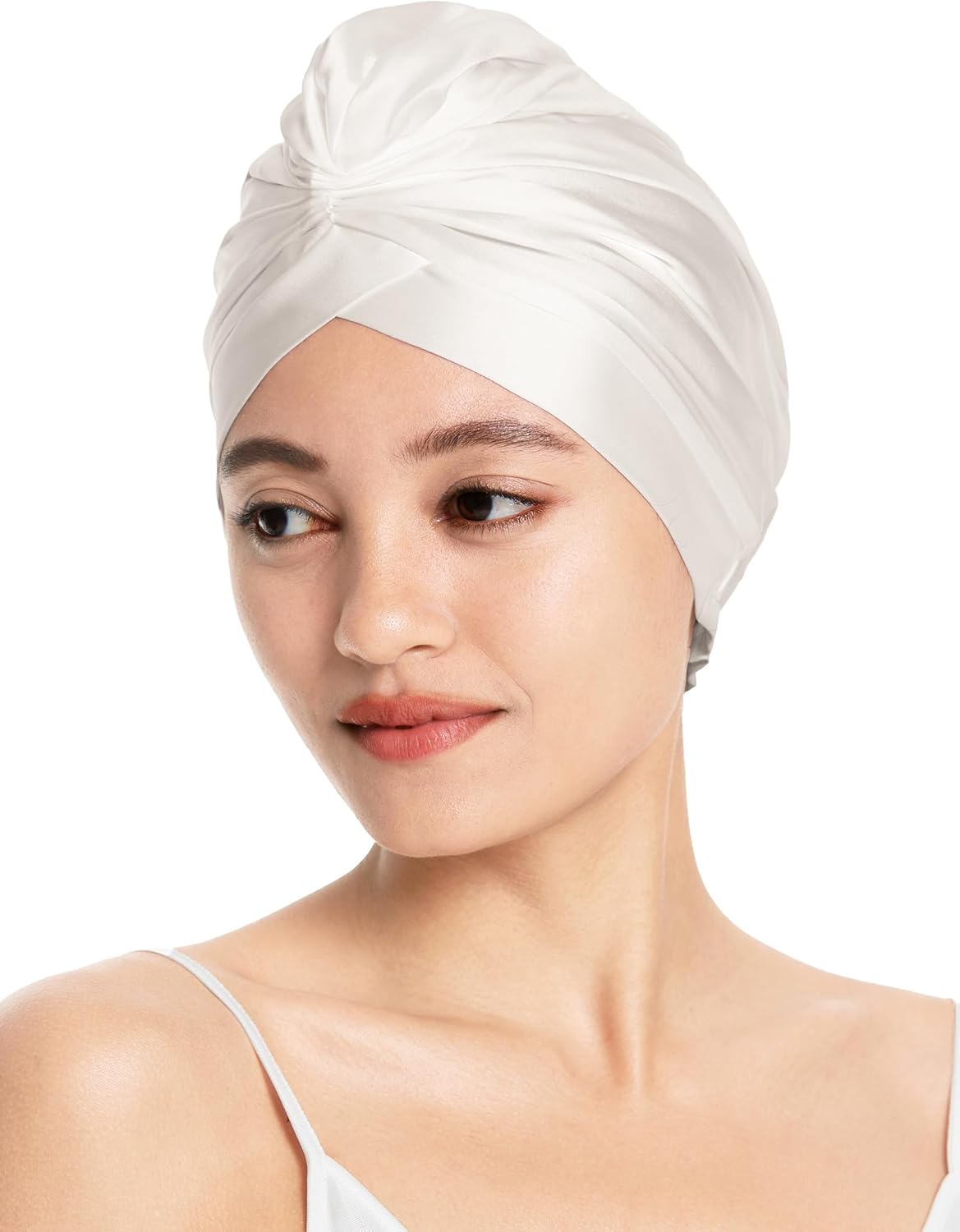 LilySilk Silk Bonnet for Sleeping Womens 100% Mulberry Silk Sleep Cap Hair Wrap for Curly Long Hair