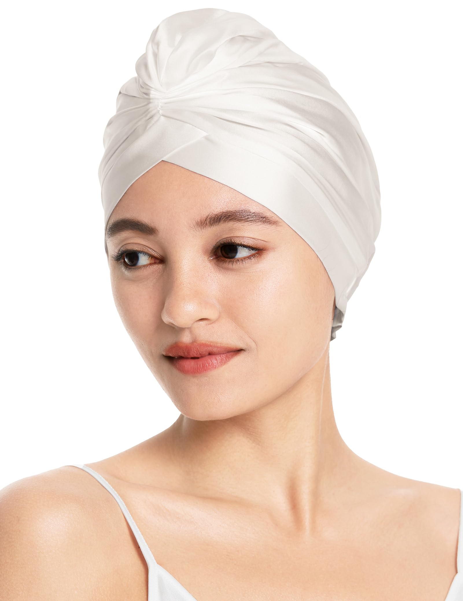 LilySilkSilk Bonnet for Sleeping Womens 100% Mulberry Silk Sleep Cap Hair Wrap for Curly Long Hair