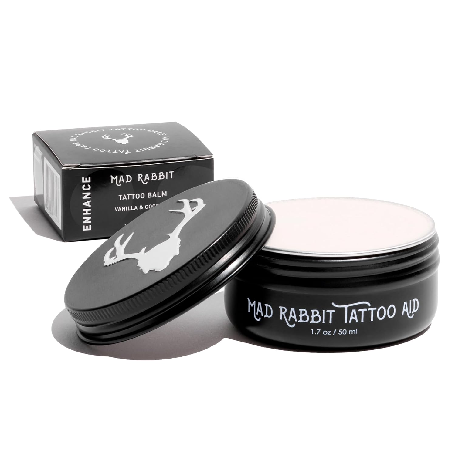 Tattoo Balm & Aftercare Cream- Color Enhancement that Revives Old Tattoos, Hydrates New Tattoos, Made With Clean Ingredients + Petroleum Free, Daily Tattoo Lotion Moisturizer & Brightener Vanilla Coconut - Image 1 of 8