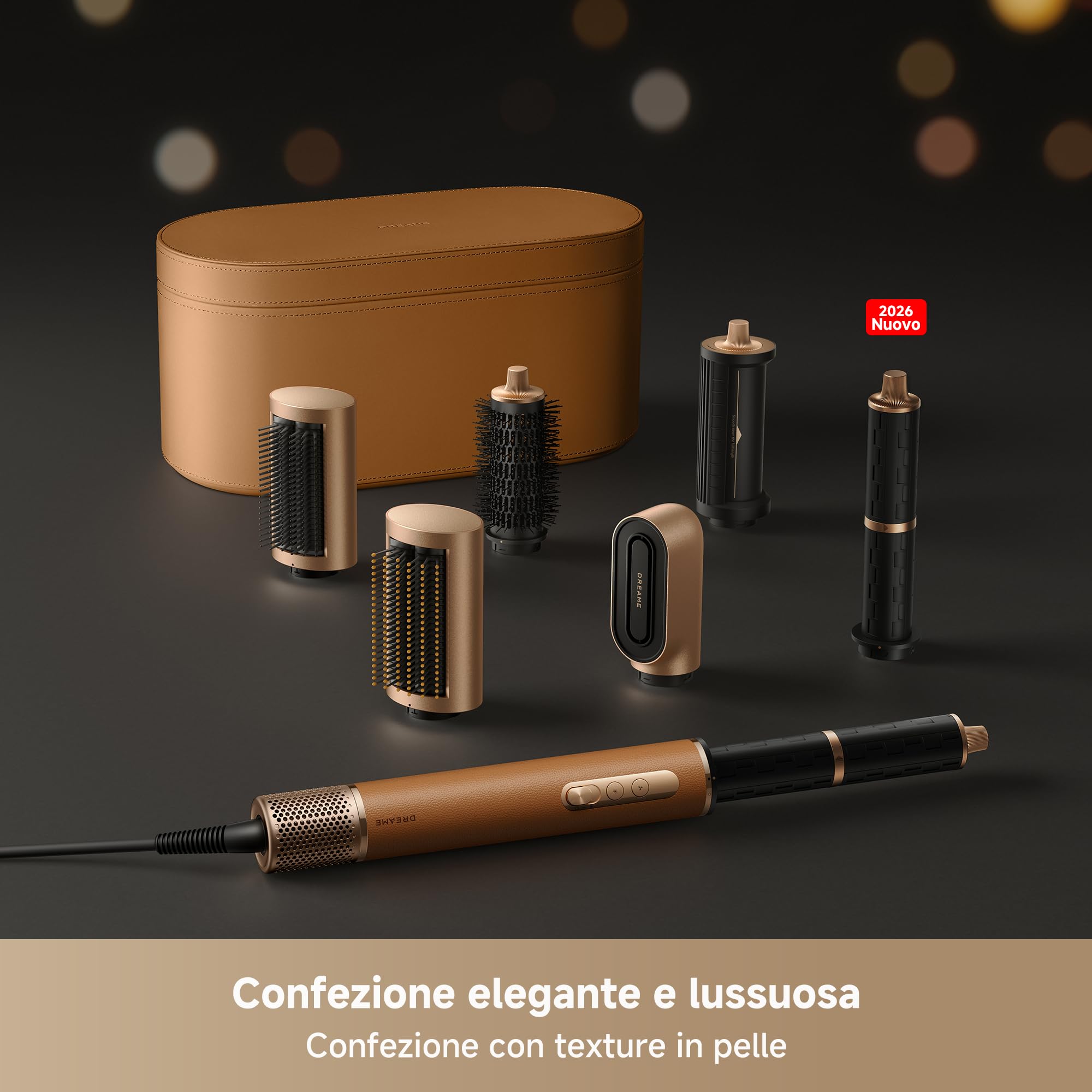 DREAME AirStyle Pro,Multi-Styler 7 in 1,Asciugatura Rapida,2 Cilindri Arricciacapelli,Capelli Volumizzanti,Spazzola Lisciante,Riduzione dell'effetto Crespo,Styling a Flusso d'aria,2026 Nuova Versione