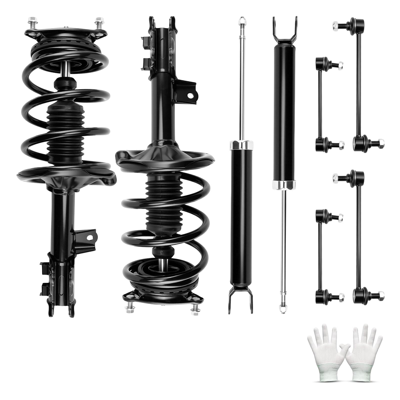 Photo 1 of ?PHILTOP Front/Rear Struts & Coil Spring Sway Bar Links kits Fit for Hyundai Elantra 2007-2010,Quick Fit Suspension 172306/172305/349085 * 2/K750102*2/K750032*2