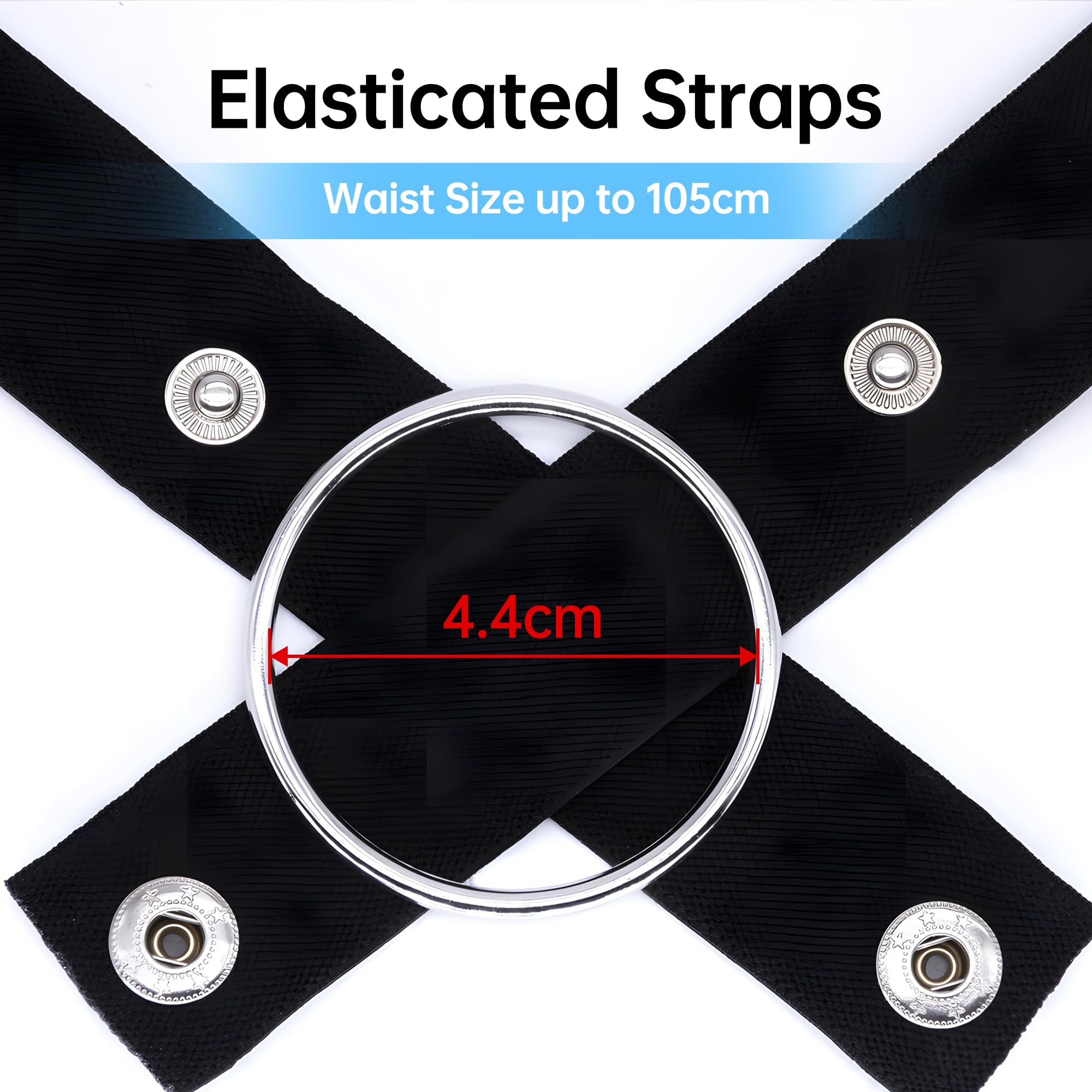 BEWISH Chastity Belt Male Chastity Device Chastity Cage Fixed Auxiliary Belt Cage Strap Men's Ring Elastic Anti-Fall Band ()