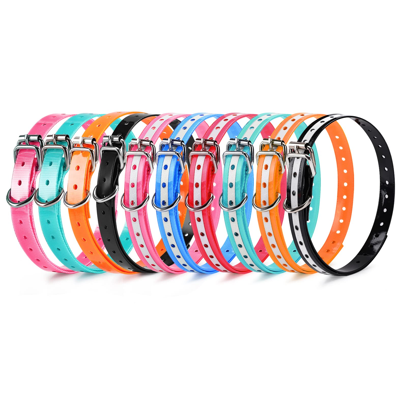 Collar para perro LuckinPET, Collares para Perros, Resistente al Agua, Ajustable, de PVC, Tallas S/M/L
