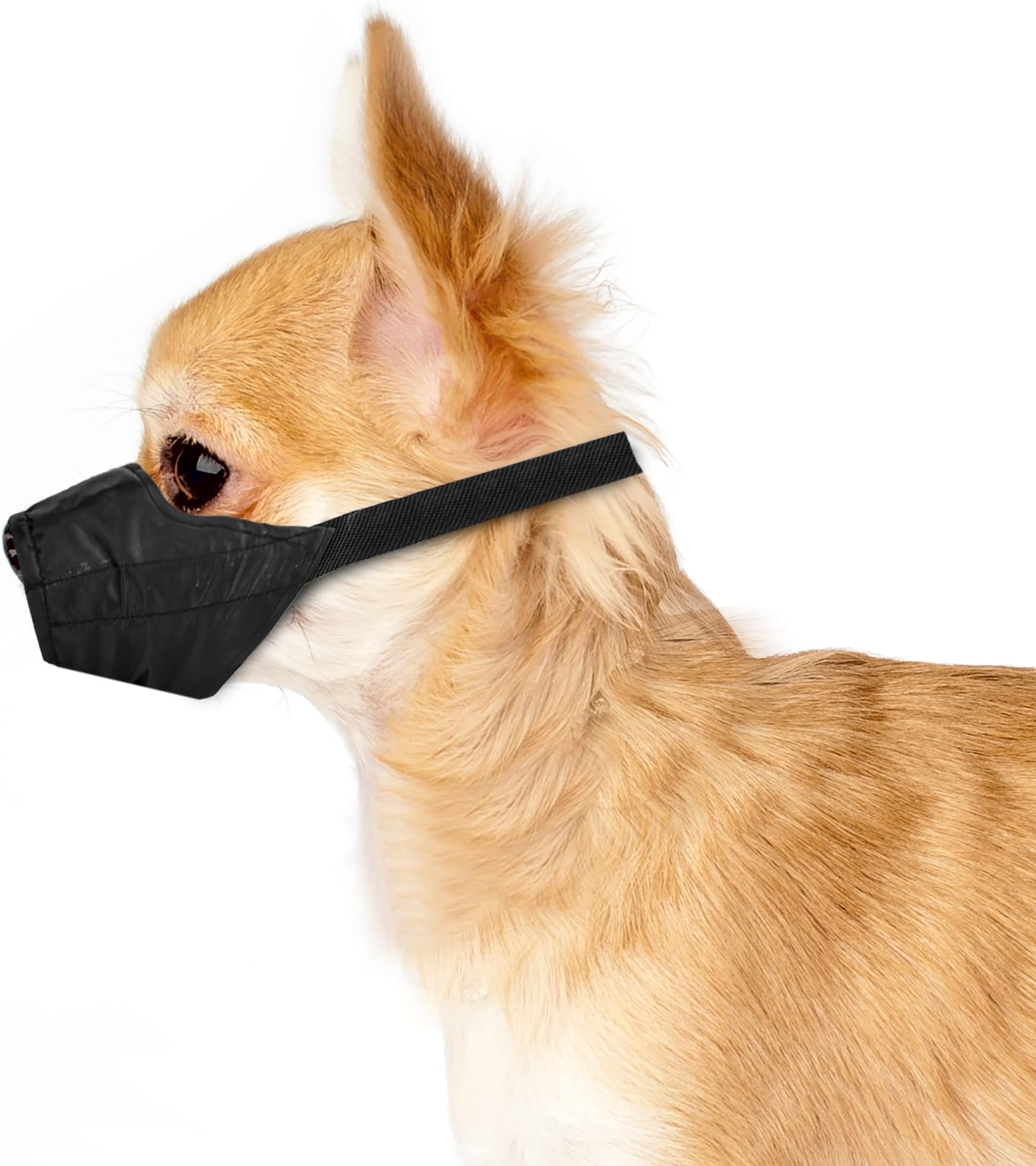 Weebo Pets Dog Muzzle for Small Dogs 5-15lbs (XX-Small) Soft Mesh Nylon Quick Fit Dog Muzzle - Small Breed Grooming Supplies